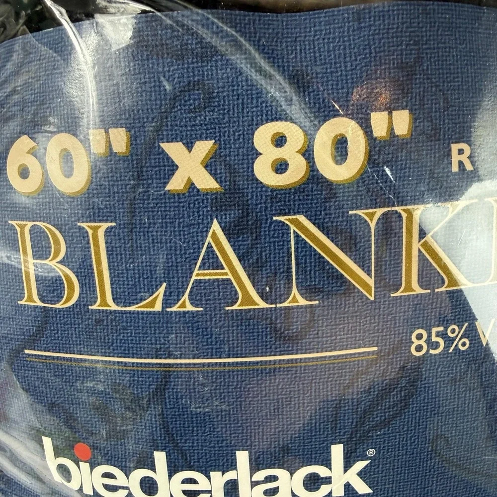 Biederlack of America Rowan Plaid Blanket Throw 60x80 Reversible USA 268336